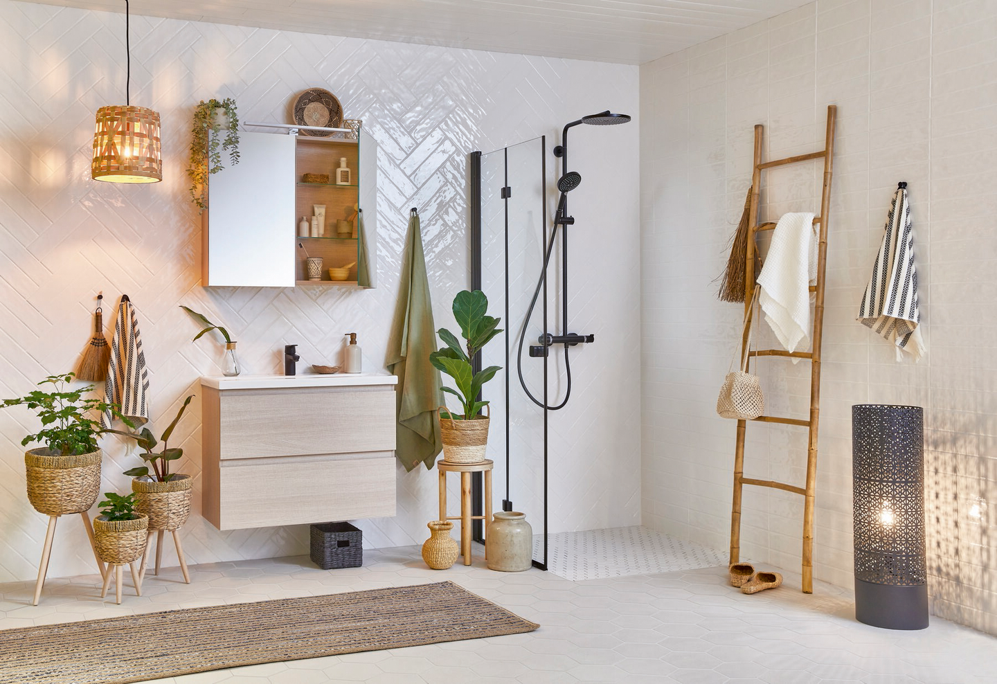 Peilikaappi Cello Sea 60cm vaalea tammi