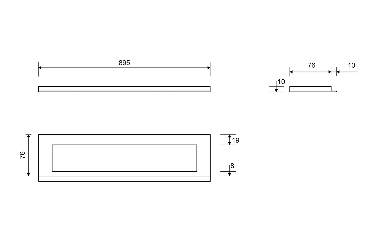 Kehys Unidrain 1918 rst harjattu 10mm