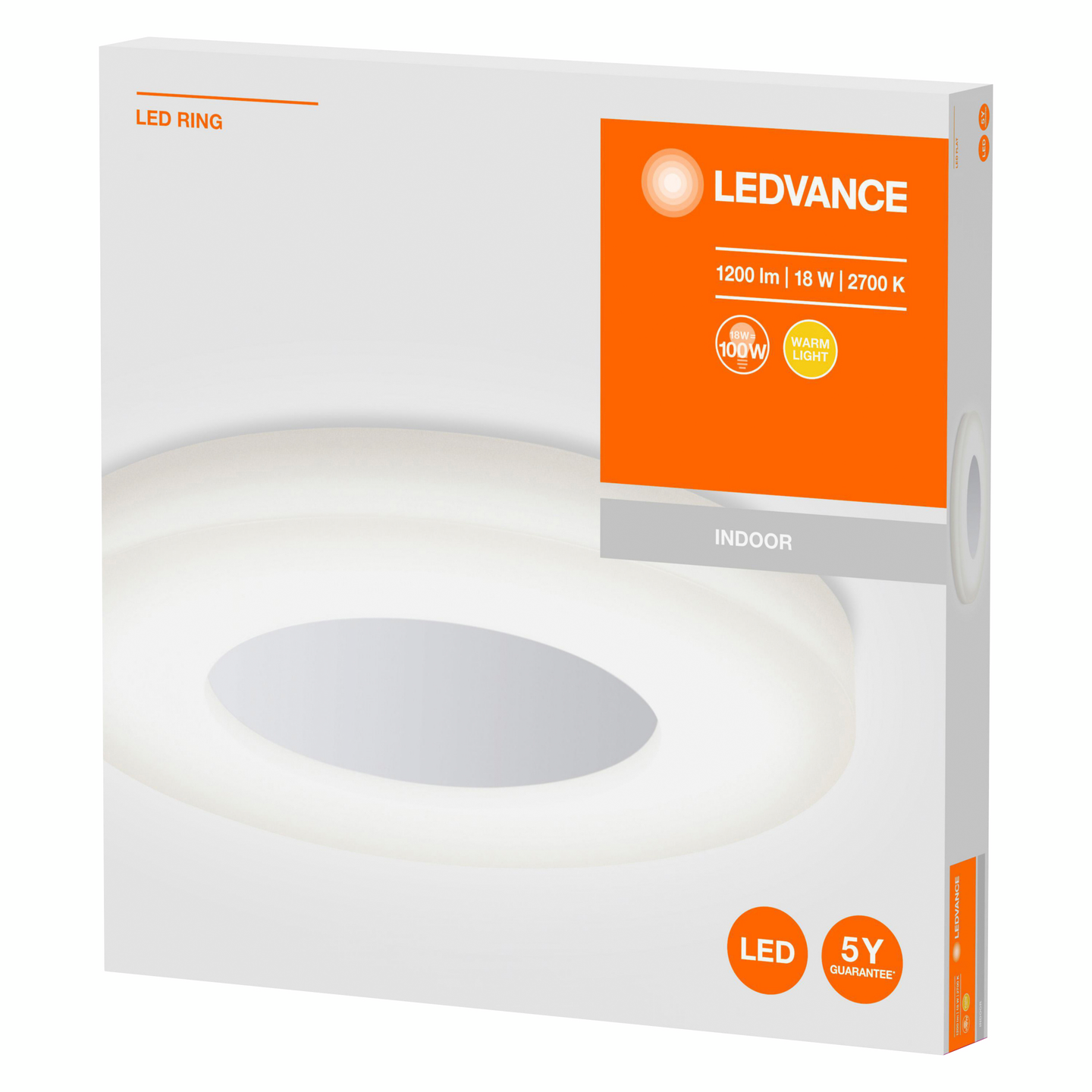 Kattovalaisin LEDVANCE Slim Design Led Ring 1200lm 827