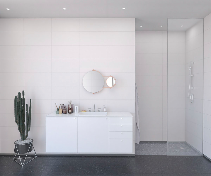 Sisustuslevy Fibo 2094-LM6030 S White