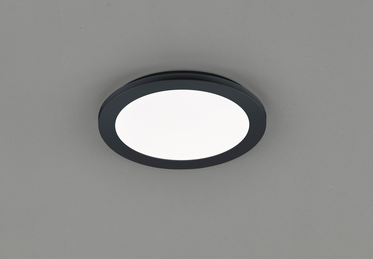 Plafondi TRIO Camillus led 26cm 13W musta IP44