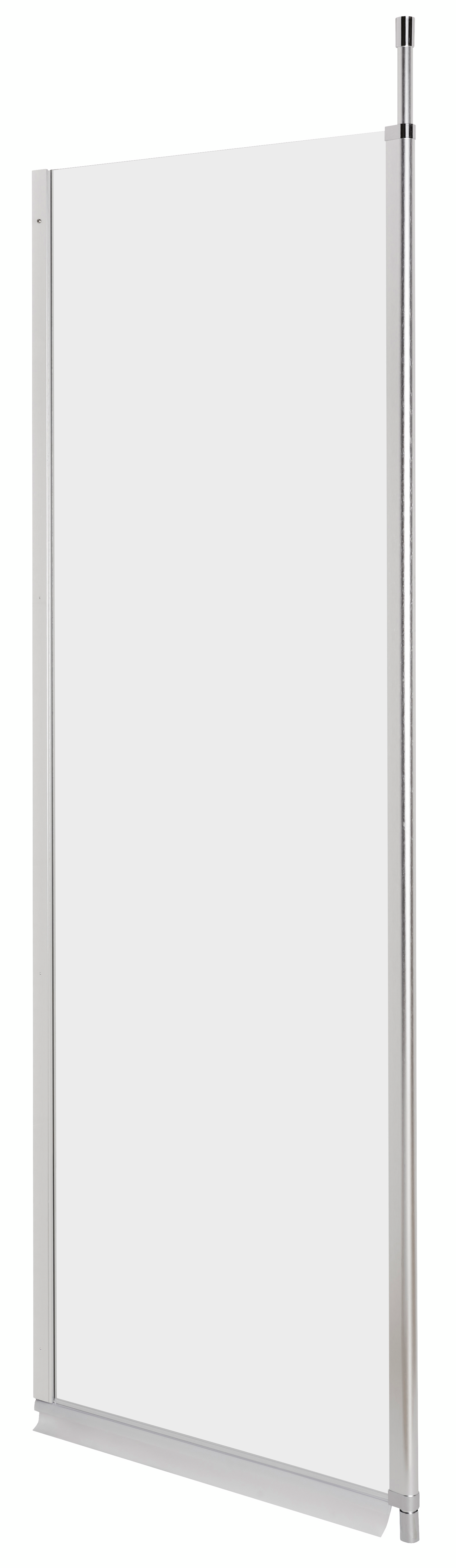 Suihkuseinä Cello Basic F 190x80cm kiinteä kirkas lasi