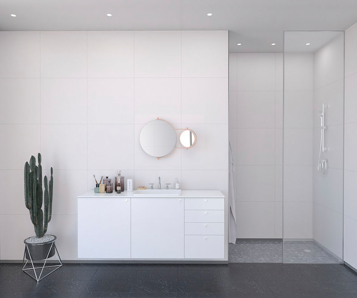 Sisustuslevy Fibo 2094-LM6060 S White