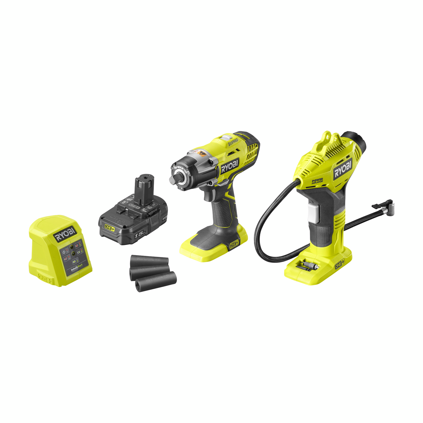 Renkaanvaihtosetti Ryobi R18IWPI-115G 18V ONE+ 1,5Ah