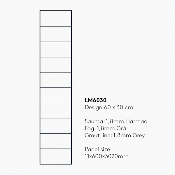 Sisustuslevy Fibo 2204-LM6030 S Cracked Cement
