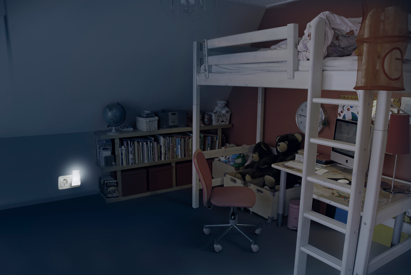 NATTLAMPA LEDVANCE LED LUNETTA SHINE