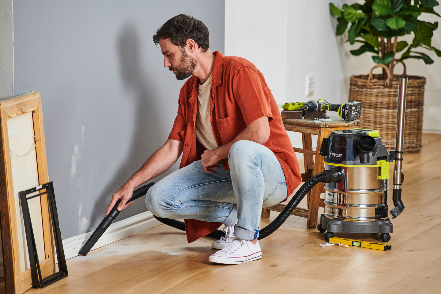 Märkä-kuivaimuri Ryobi R18WDV-0 18V ONE+ ei akkua