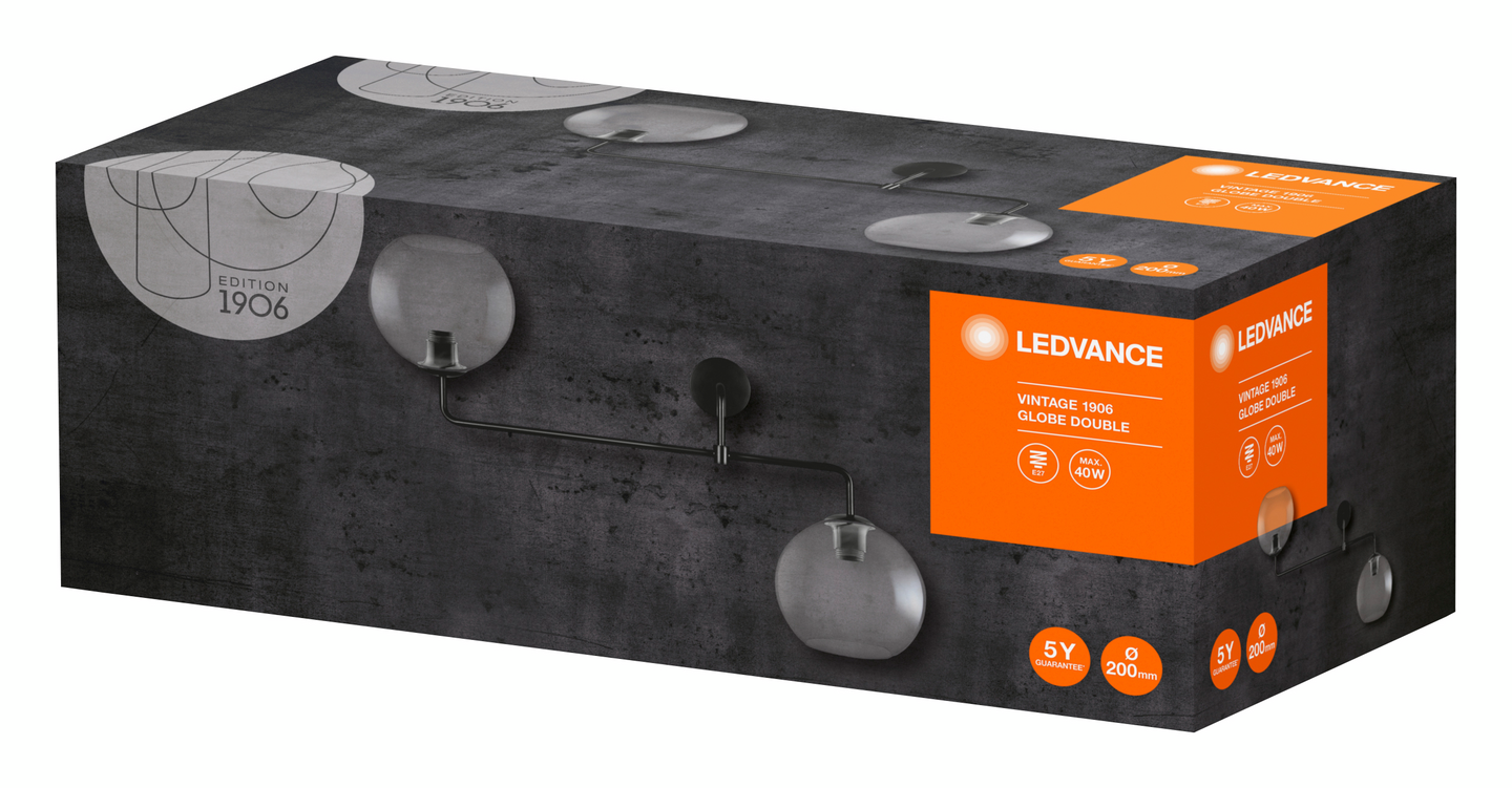 Kattovalaisin LEDVANCE Globe Double Glass Smoke 800x270x500