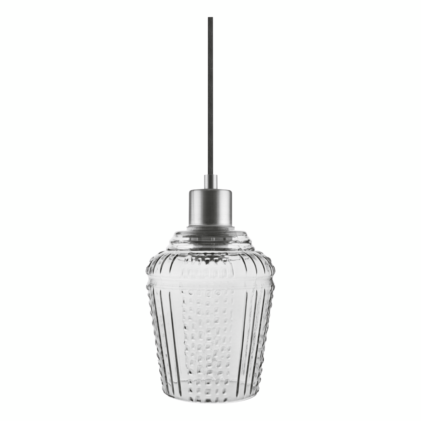 Kattovalaisin LEDVANCE Carved Pendant Jar Glass Smoke