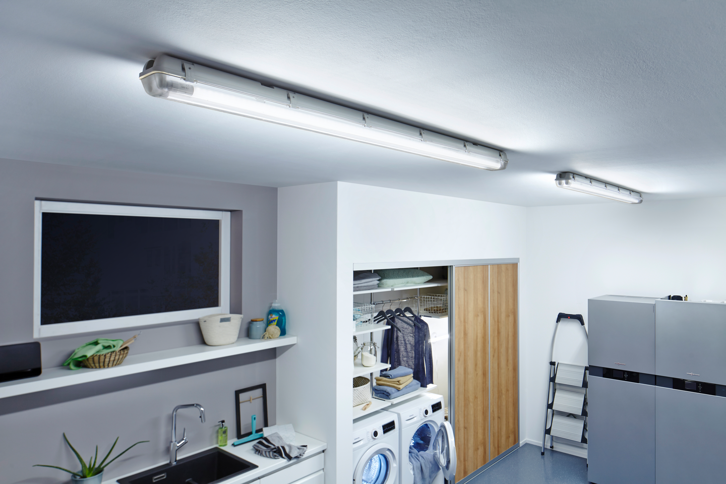 Led-valaisin LEDVANCE Submarine 1,2m 2x16W 840 IP65 harmaa