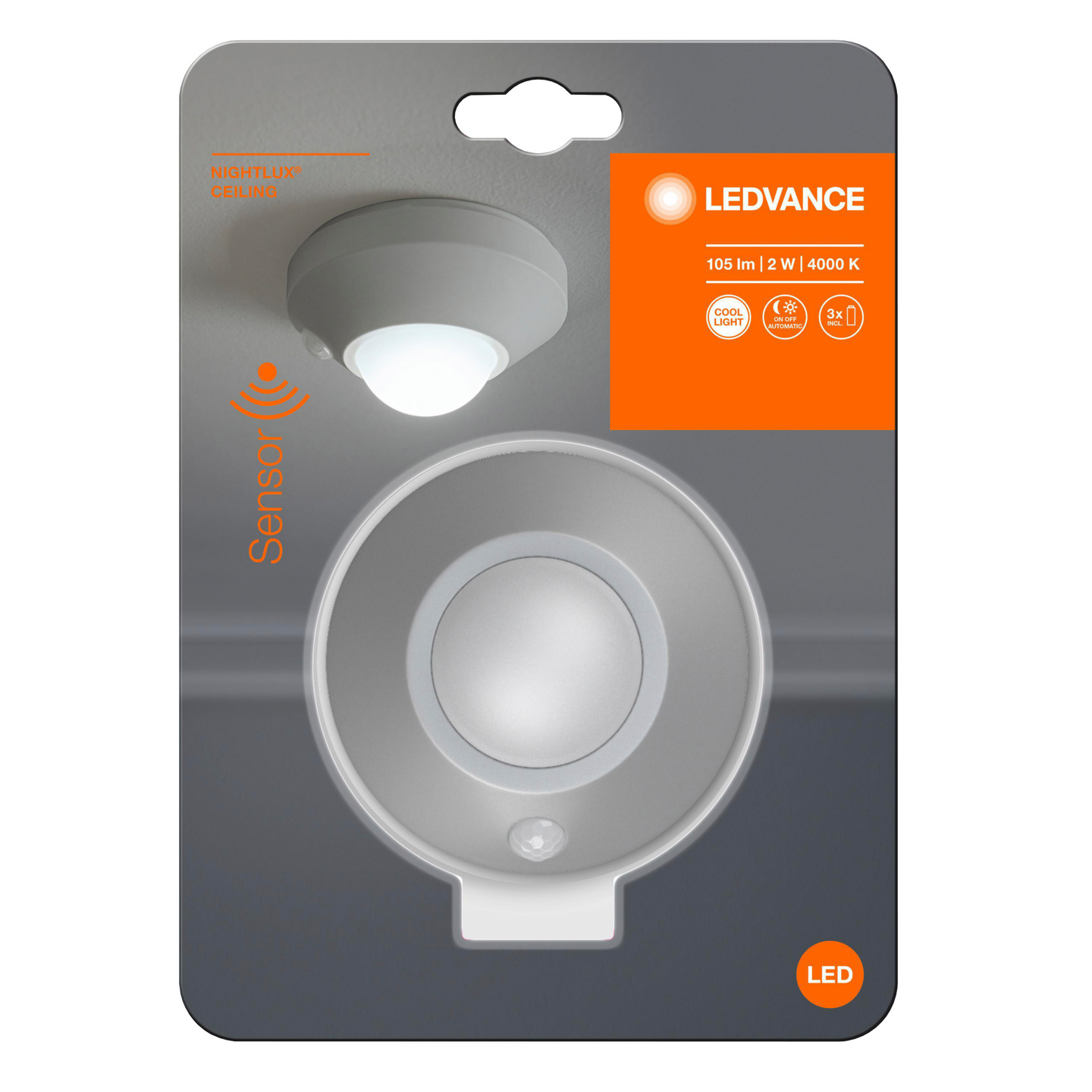 NIGHTLUX LEDVANCE CEILING SILVER