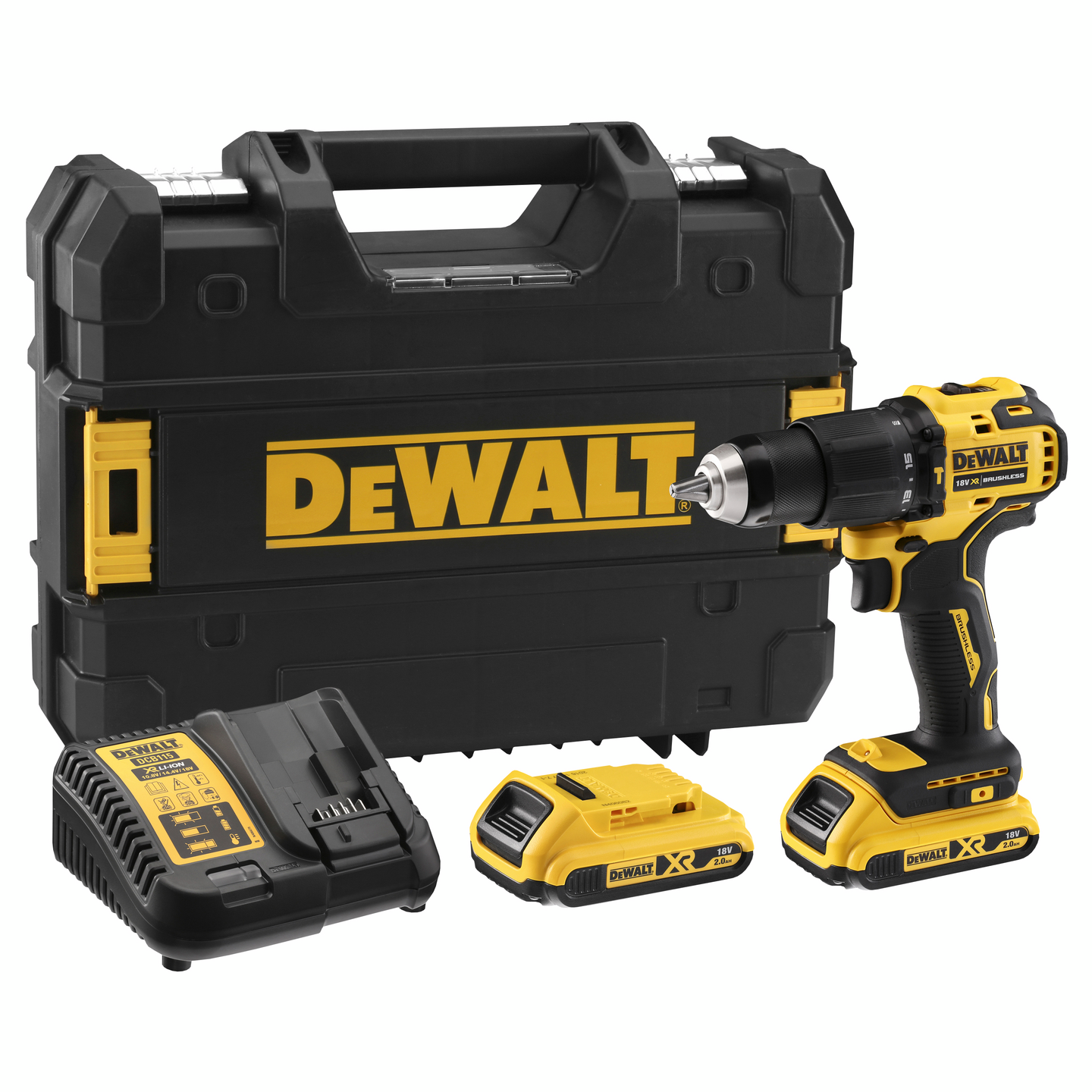 Akkuiskuporakone DeWalt DCD709D2T 18V 2x2,0Ah TSTAK
