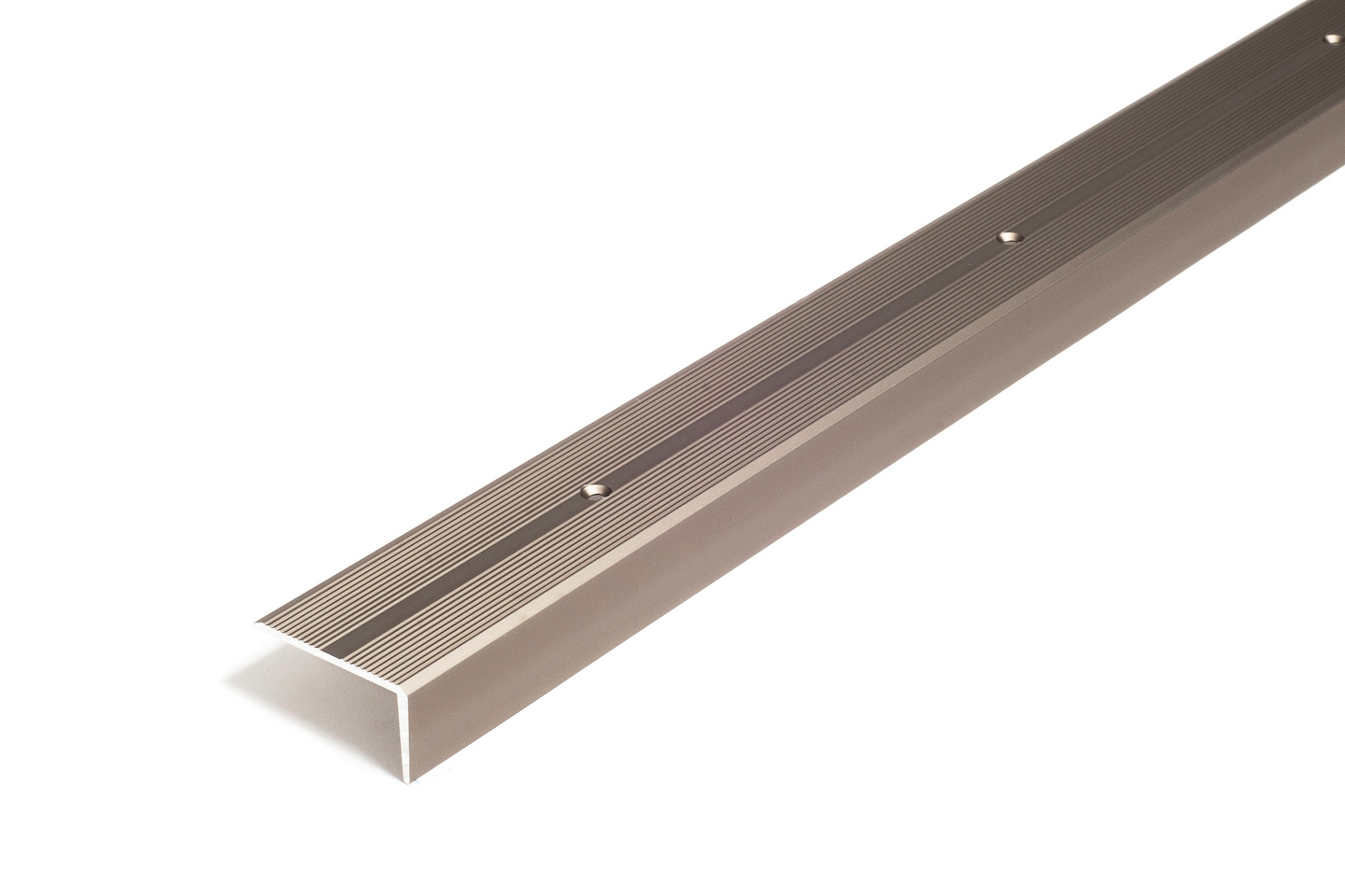 Askelkulmalista 42x22mm pronssi-anodisoitu uritettu rei’itetty 3000mm