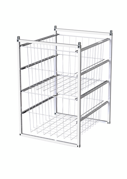 Koripaketti LM 352/2 450x500x675mm 2 koria valkoinen