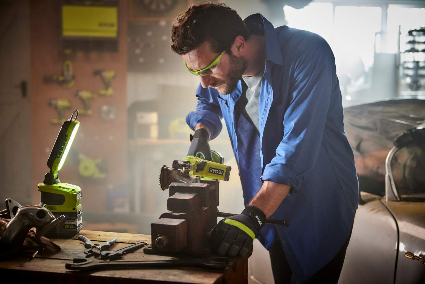 Työvalo Ryobi R18ALP-0 18V ONE+ ilman akkua