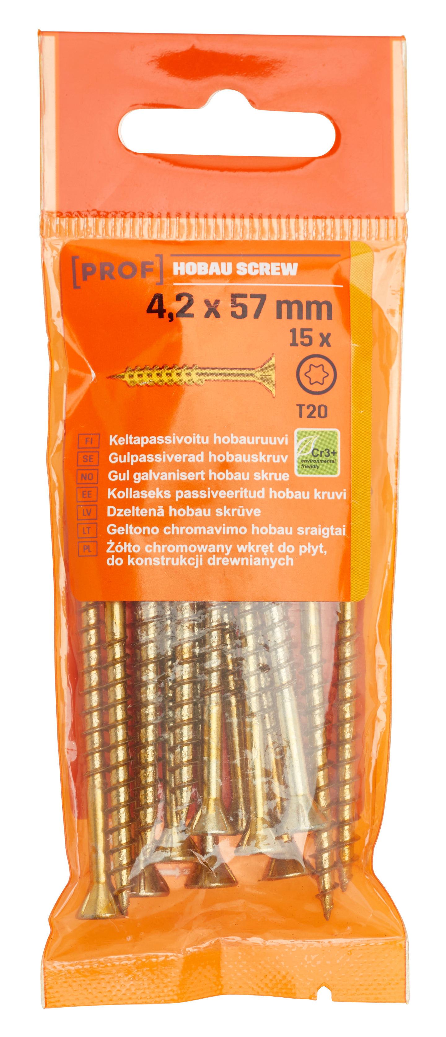 SPÅNSKIVESKRUV T20 4,2X57 15ST PROF