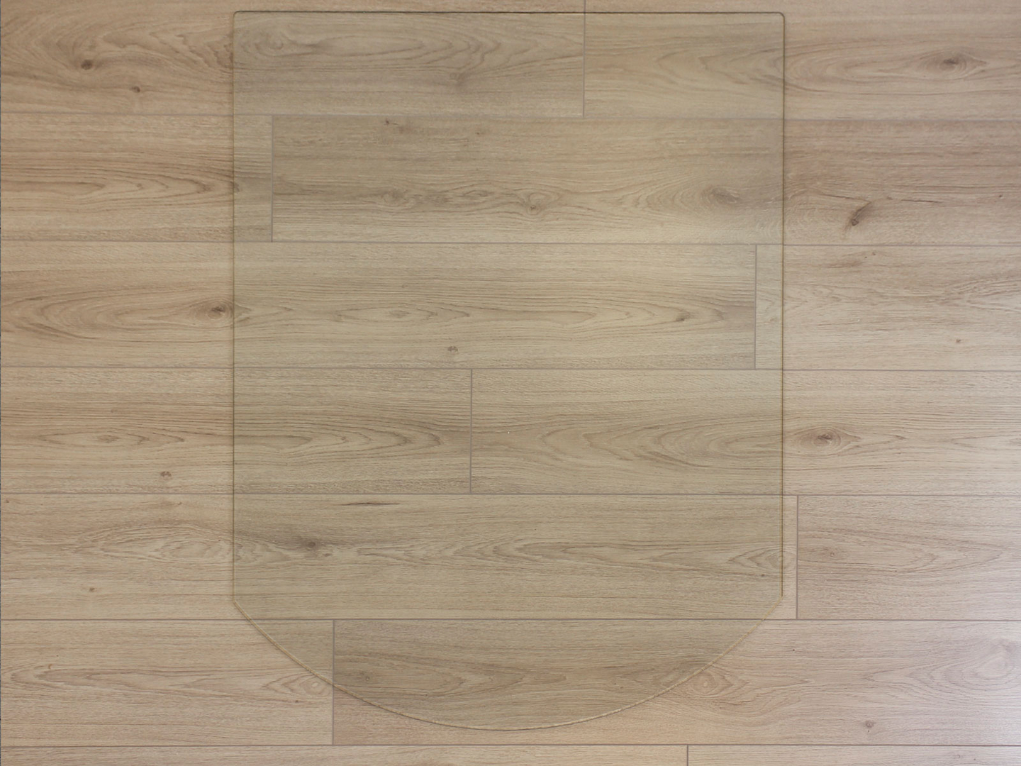 Suoja-alusta kulmikas 6x850x1100mm kirkas