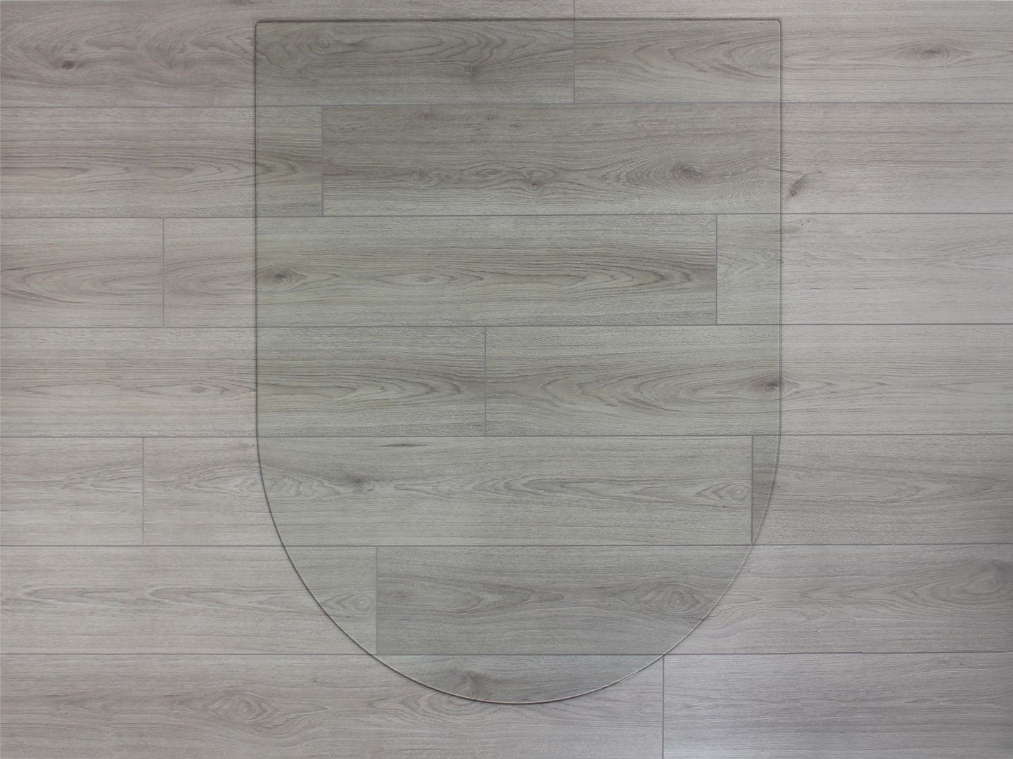 Suoja-alusta puolipyöreä 6x1000x1200mm kirkas