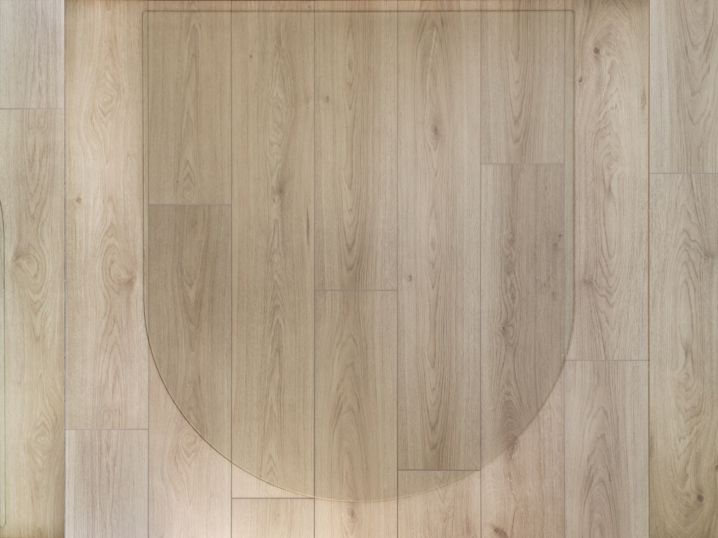 Suoja-alusta puolipyöreä 6x1000x1200mm kirkas