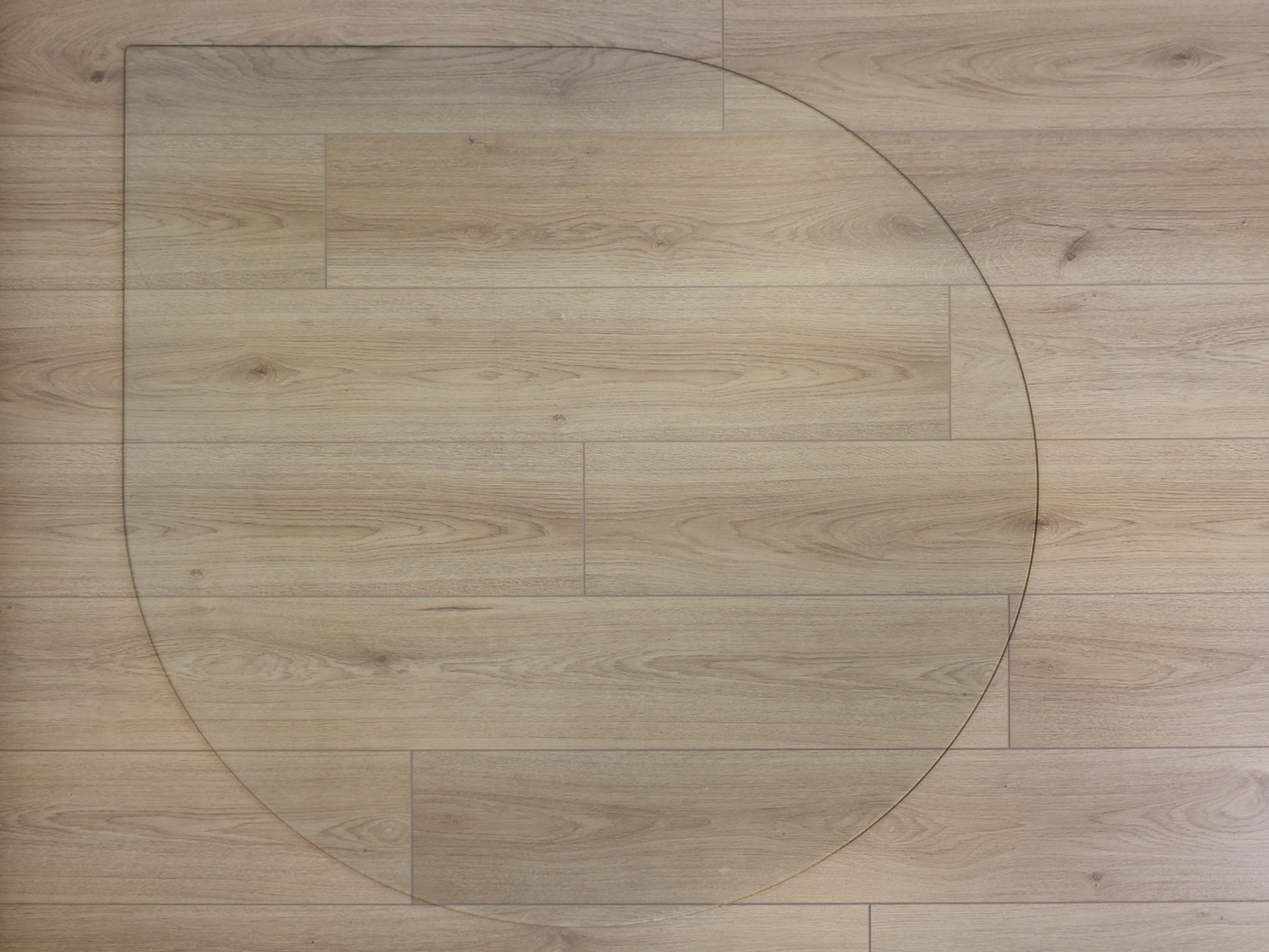 Suoja-alusta pisara 6x1100x1100mm kirkas