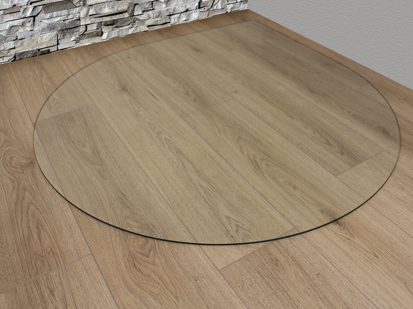 Suoja-alusta pisara 6x1100x1100mm kirkas