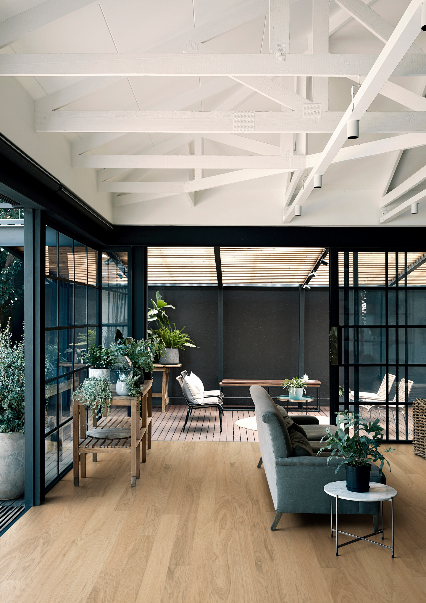 Kovapuulattia Kährs Life Light Suede Wide 1S