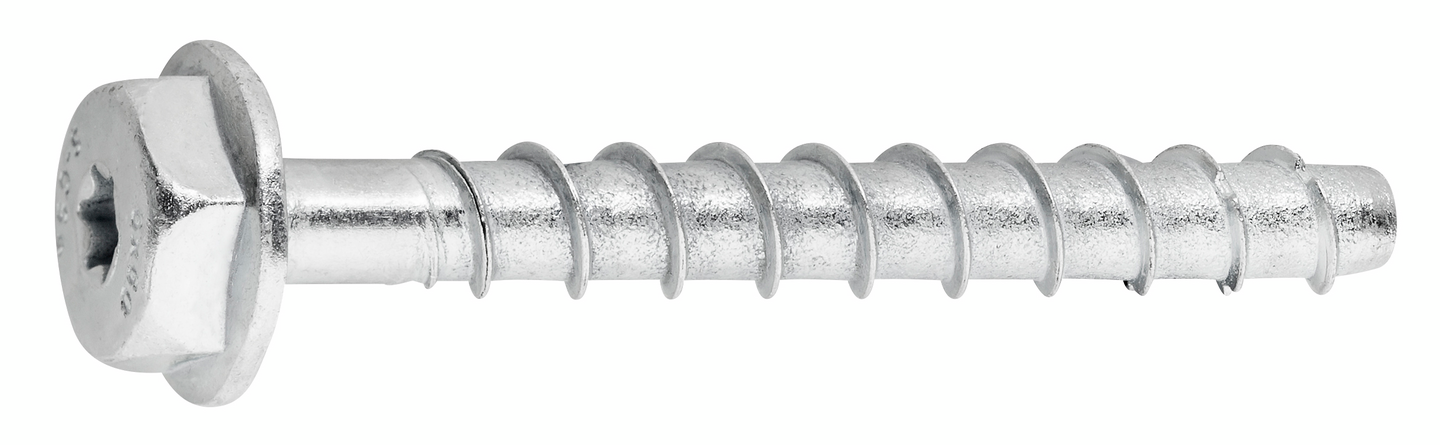 Betoniruuvi Sormat S-CSA HEX 6x50/10/15 SW13 sähkösinkitty 100kpl