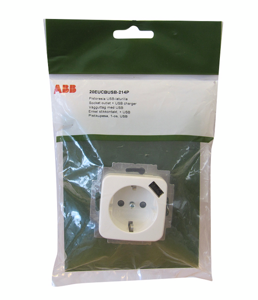 USB-uppopistorasia ABB Jussi 20EUCB USB-214P 1-osainen