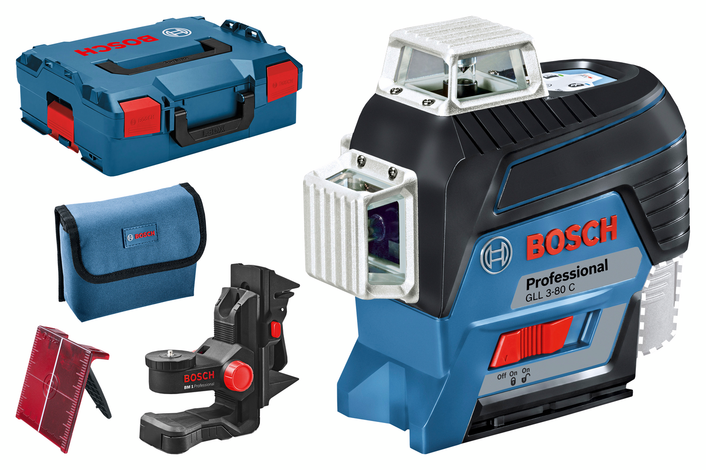 Linjalaser Bosch GLL 3-80 C Solo L-BOXX