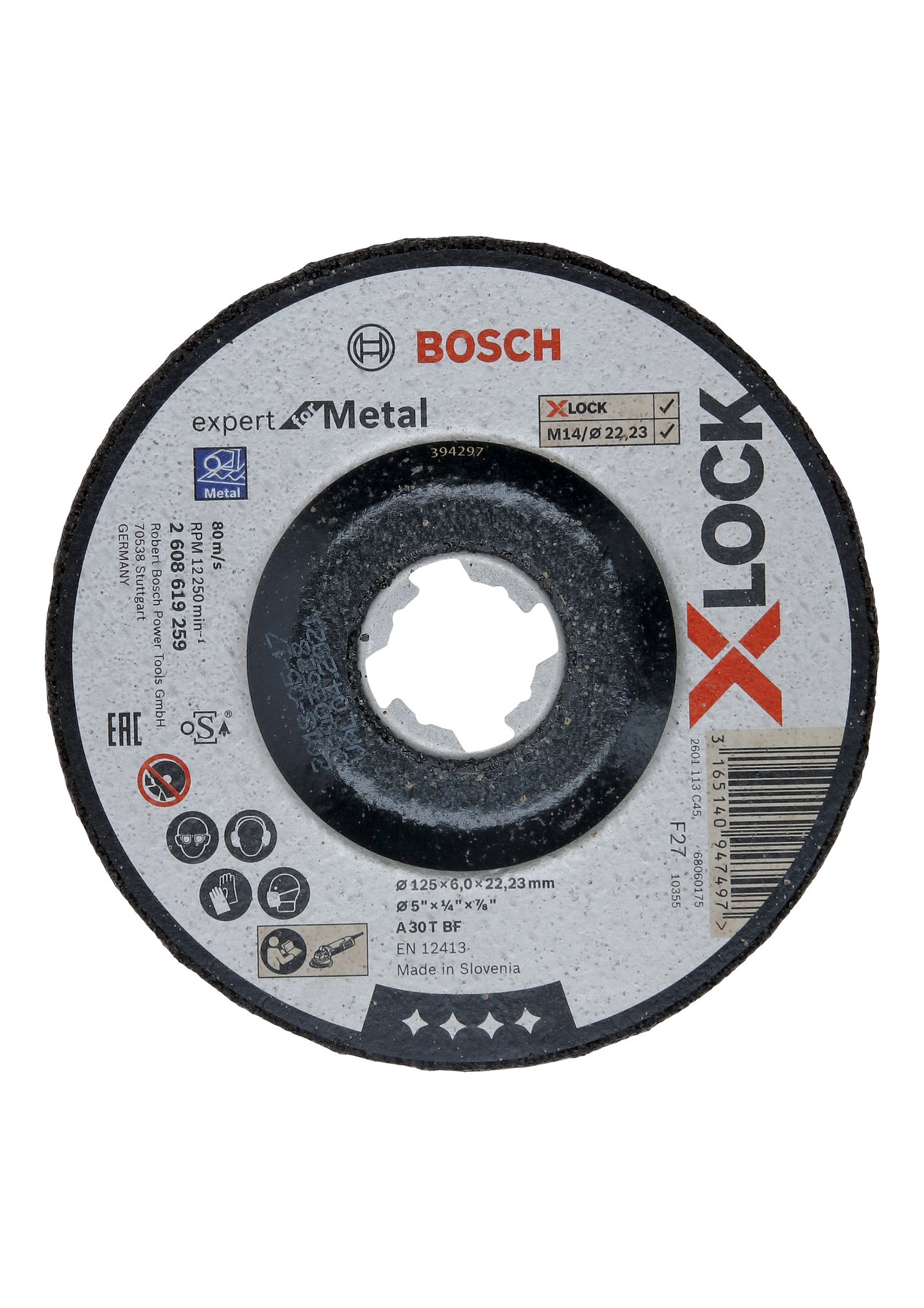 Hiomalaikka Bosch X-LOCK Expert for Metal 125x6x22,23mm