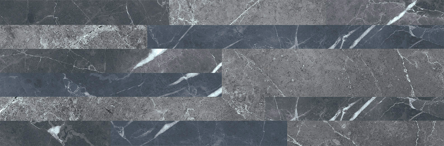 Seinälaatta Cello Block 16,3x51,4 RT Nero musta 0,76m²