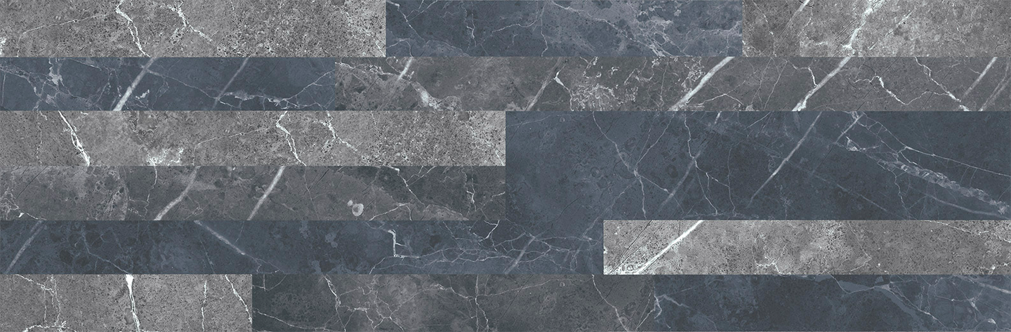 Seinälaatta Cello Block 16,3x51,4 RT Nero musta 0,76m²