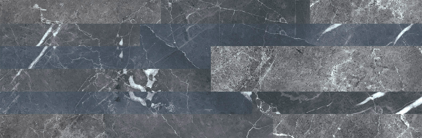 Seinälaatta Cello Block 16,3x51,4 RT Nero musta 0,76m²