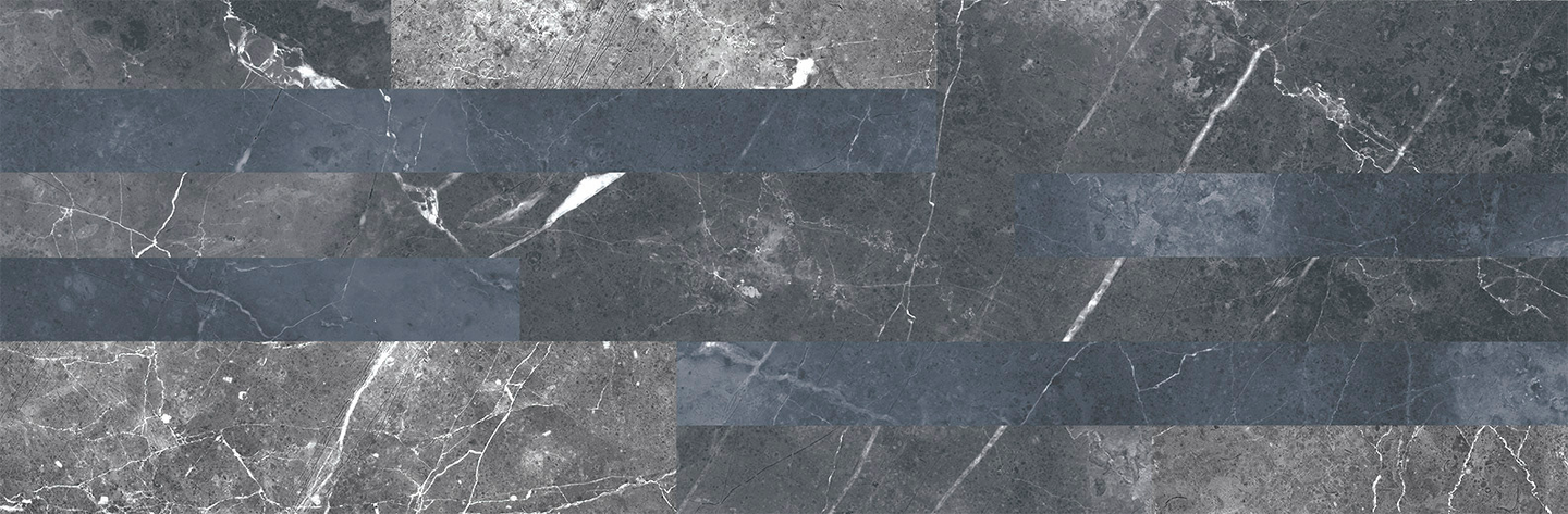 Seinälaatta Cello Block 16,3x51,4 RT Nero musta 0,76m²