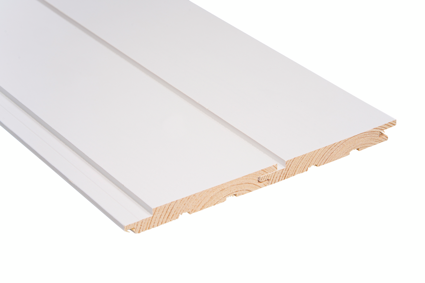 Sisustuspaneeli Kiille 15x120x2350 puhdas valkoinen STS 1,48m²