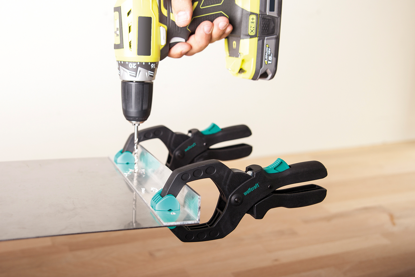 Räikkäpuristin Wolfcraft 60mm