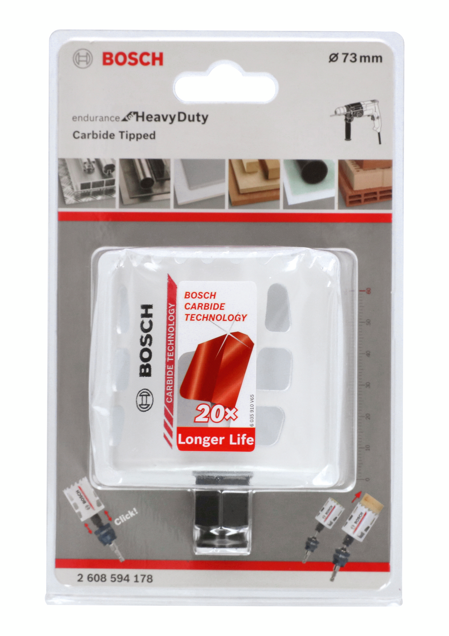 HÅLSÅG CARBIDE POWERCHANGE 73MM L60MM