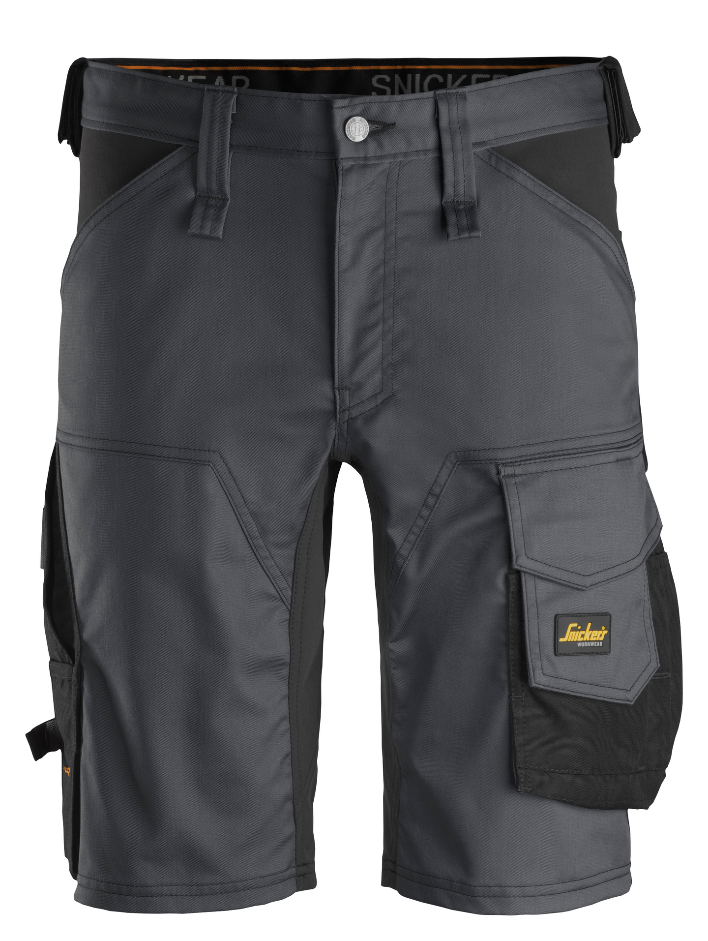 Shortsit Snickers AllroundWork Stretch 6143-5804 teräksenharmaa-musta