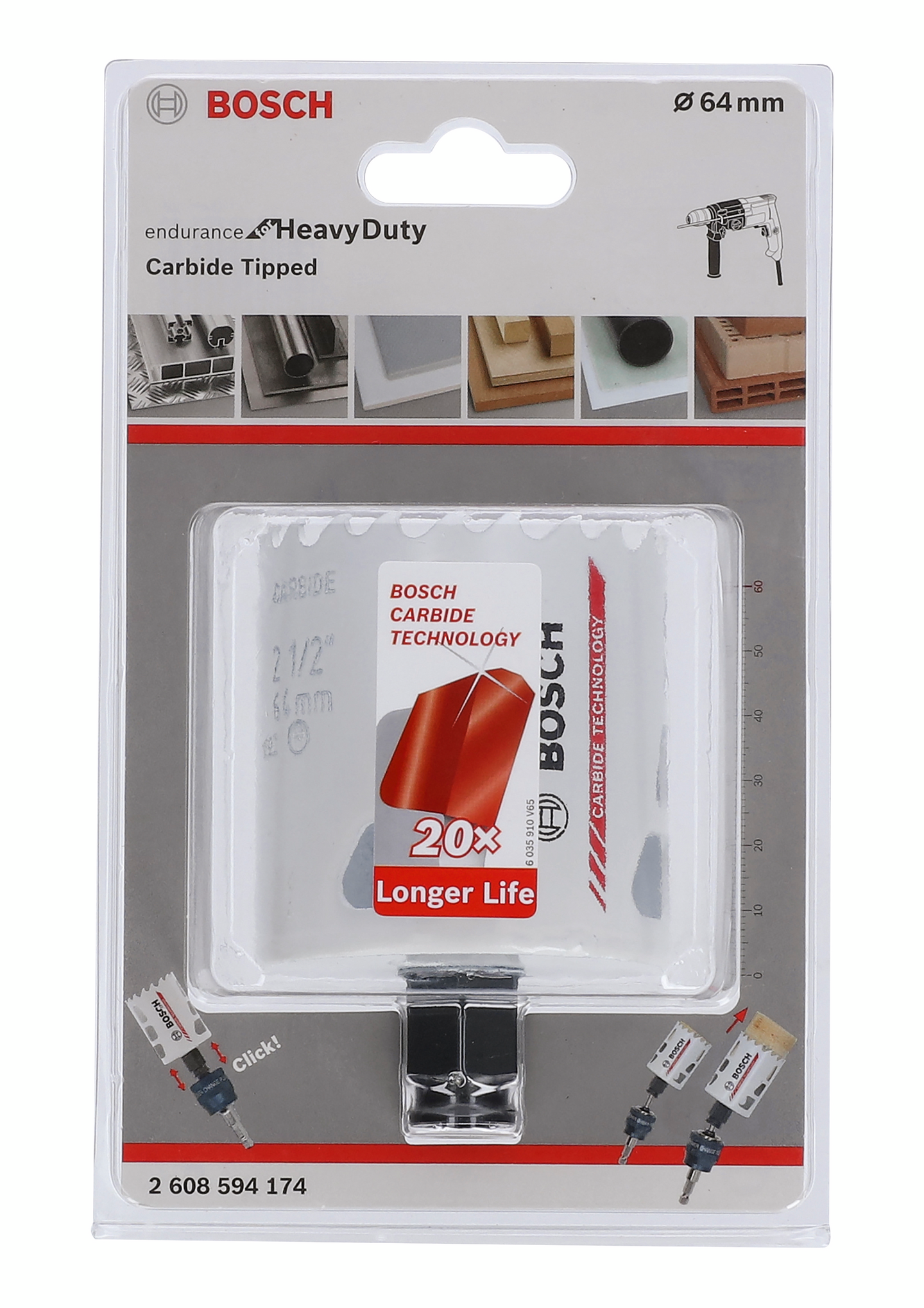 HÅLSÅG CARBIDE POWERCHANGE 64MM L60MM