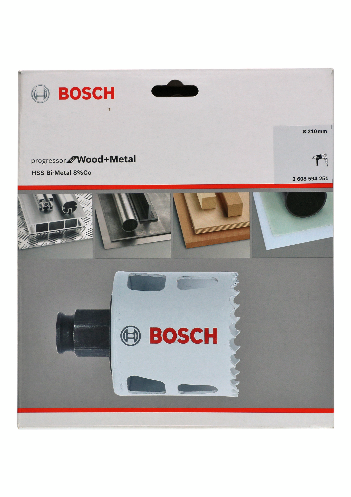 Reikäsaha Bosch HSS bimetalli Powerchange 210mm