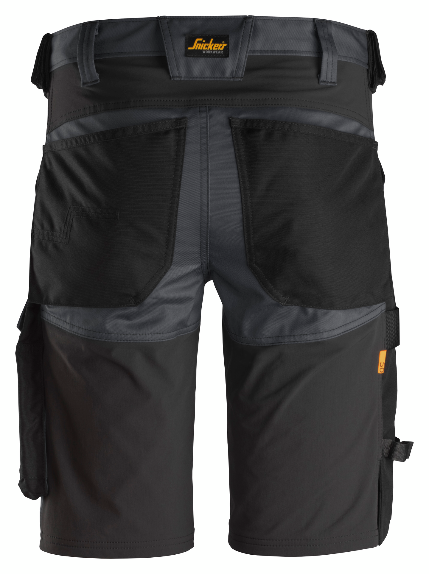 Shortsit Snickers AllroundWork Stretch 6143-5804 teräksenharmaa-musta