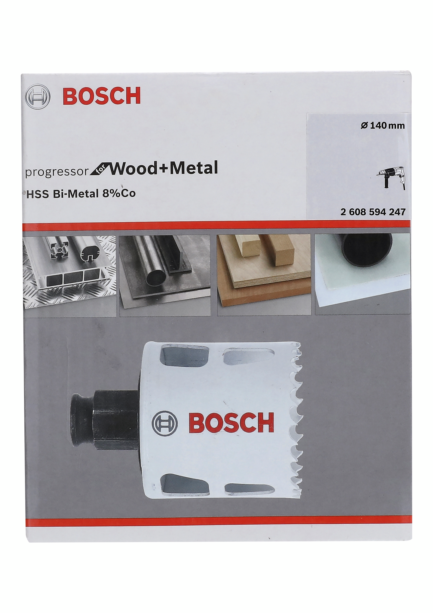 Reikäsaha Bosch HSS bimetalli Powerchange 177mm