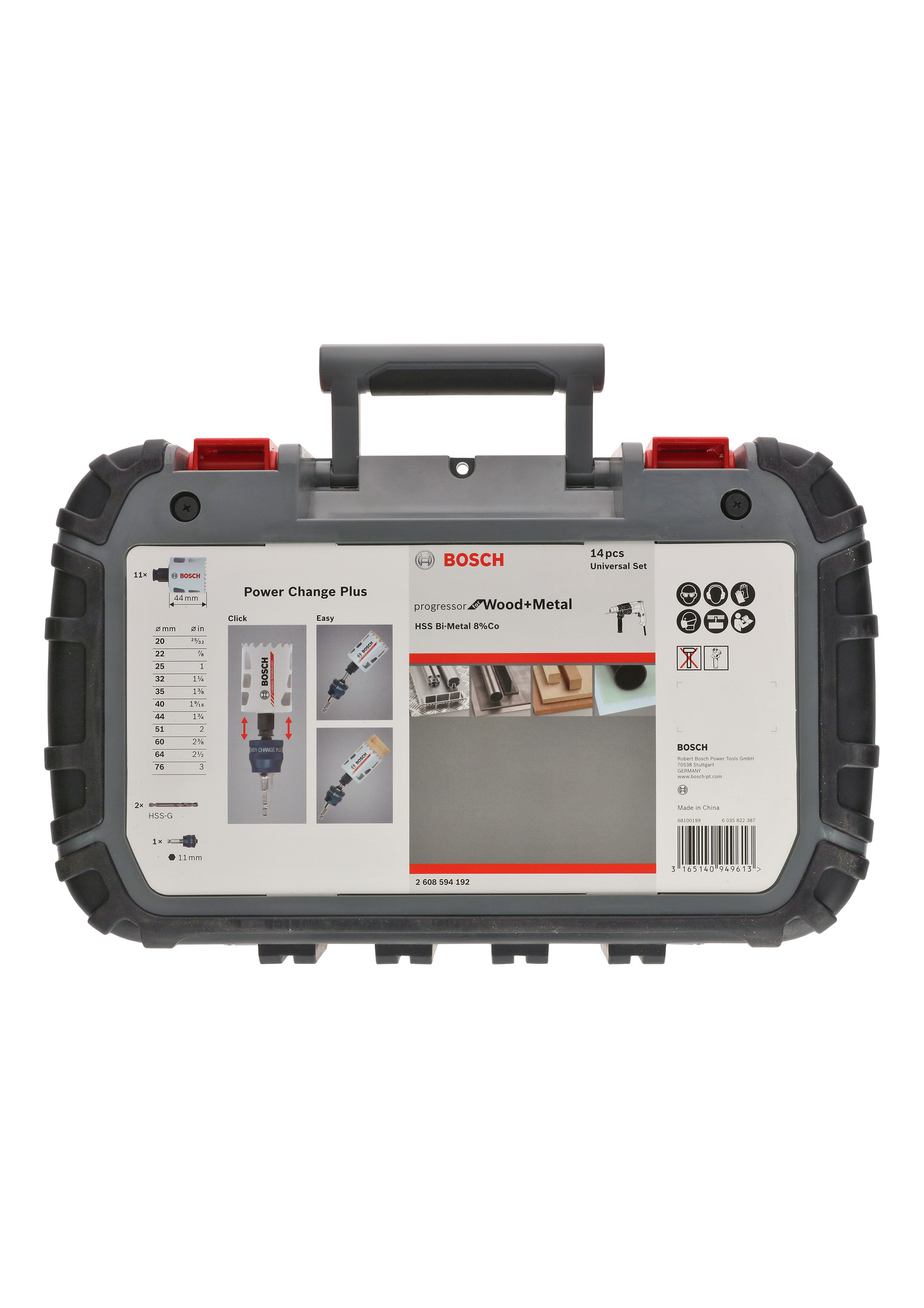 HÅLSÅGSET BIM POWERCHANGE 14DELAR 20-76MM 2608594192