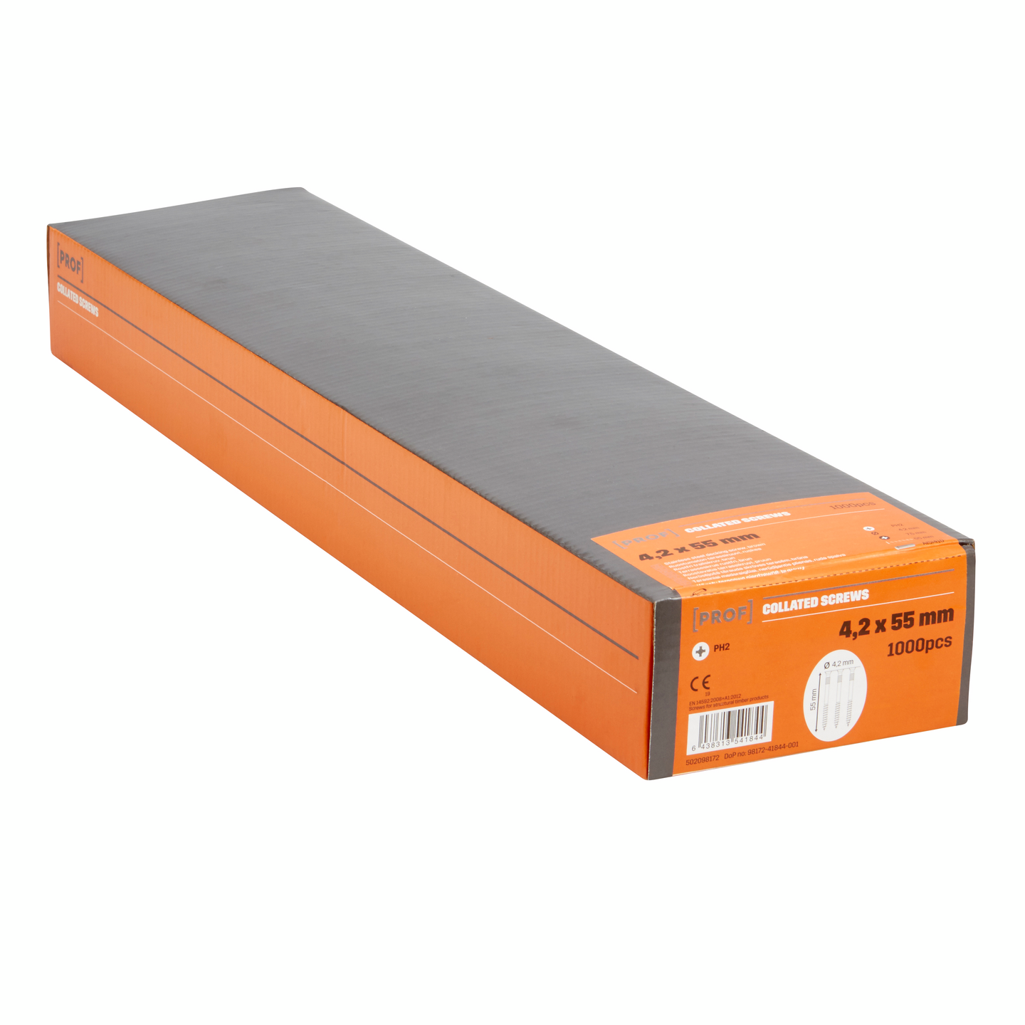 Nauharuuvi PROF terassi rst AISI 410 ruskea 4,2x55mm 1000kpl