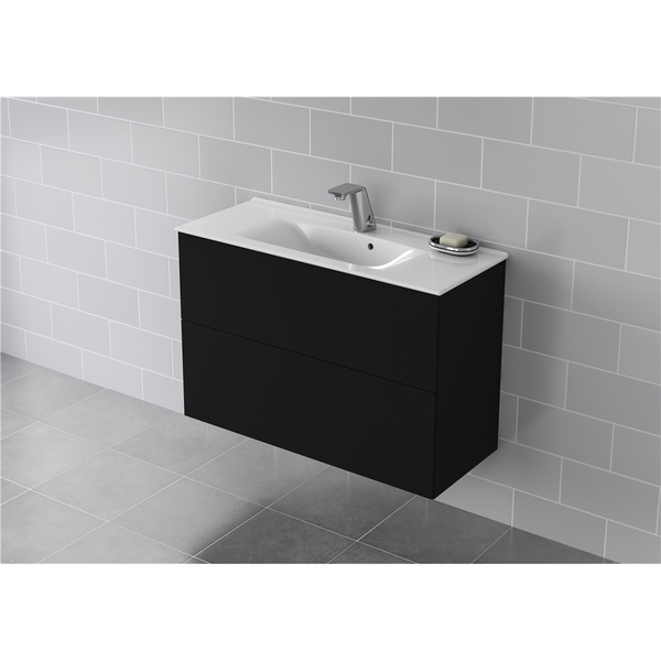 Allaskaappi IDO Elegant L90 K60 S36,6cm Compact musta