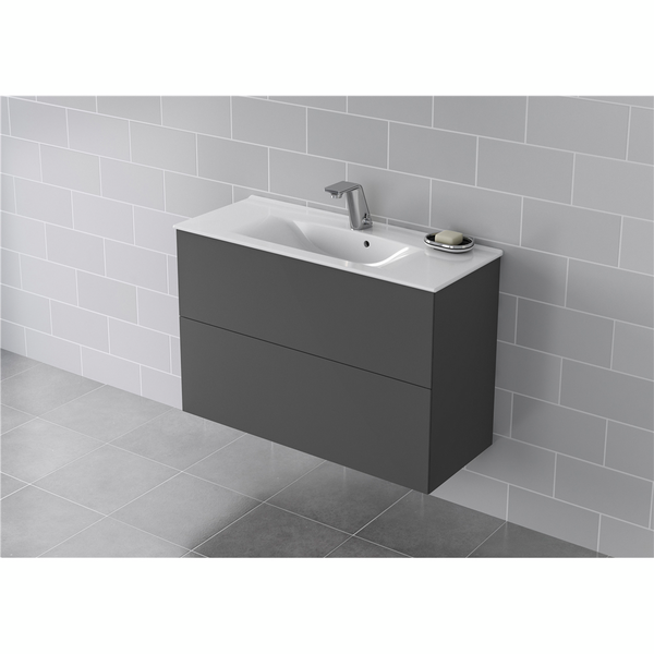 Allaskaappi IDO Elegant L90 K60 S36,6cm Compact tummanharmaa