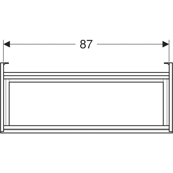 Allaskaappi IDO Elegant L90 K60 S36,6cm Compact tummanharmaa