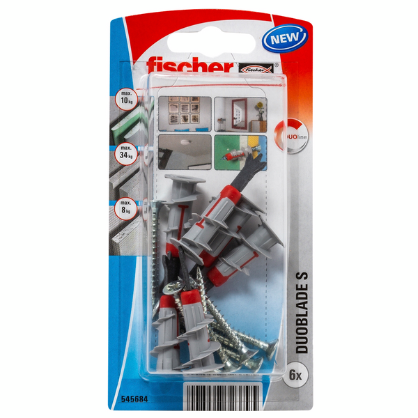Levyankkuri Fischer Duoblade SK NV tulppa + ruuvit 6kpl