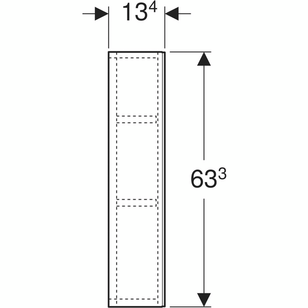 Seinäkaappi IDO Elegant L29,6 K63,3 S13,4cm musta