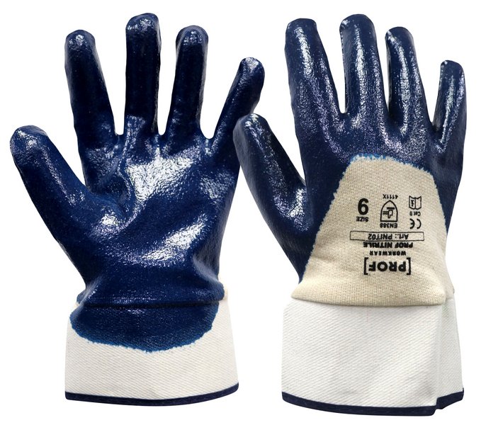 Työkäsineet PROF nitriili avoranneke